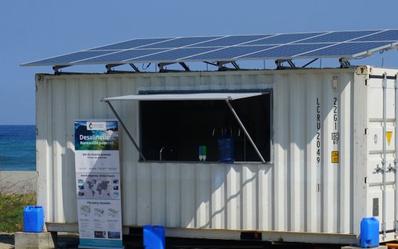 emergency relief of seawater desalintion machine