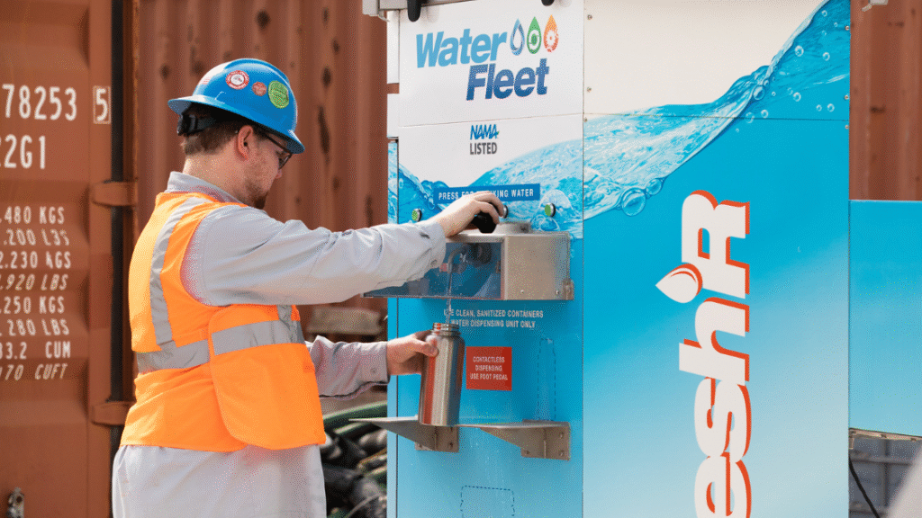 Containerized water station