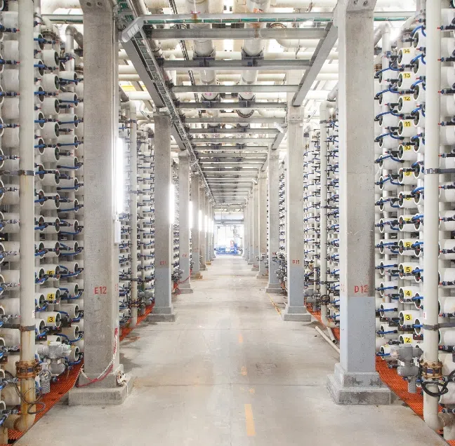 desalination system for power plants
