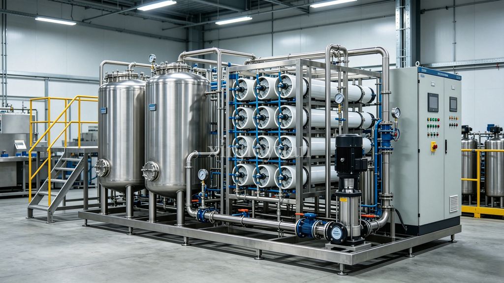 What Water Quality Can a Two-Stage RO and EDI System SS304 Produce 2 two-stage RO and EDI system ss304