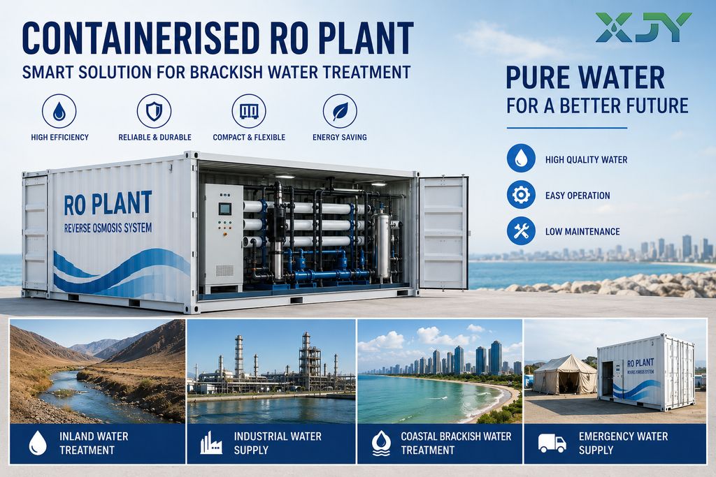 Is a Containerised RO Plant Suitable for Brackish Water Treatment? 2 xinjieyuan containerised ro plant
