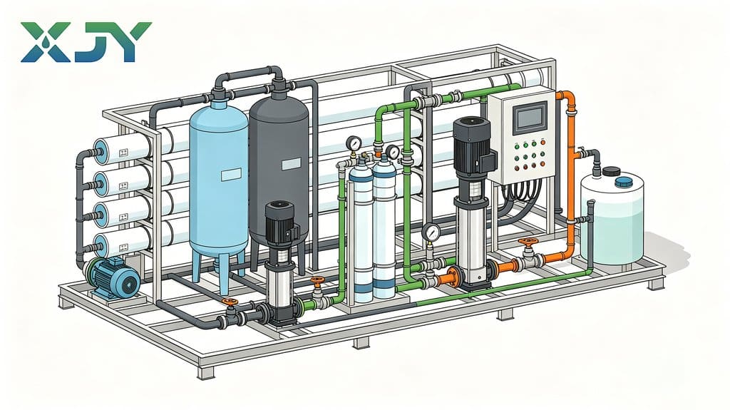 What TDS Level Can a Seawater RO System Remove? 3 xinjieyuan double stage seawater ro system