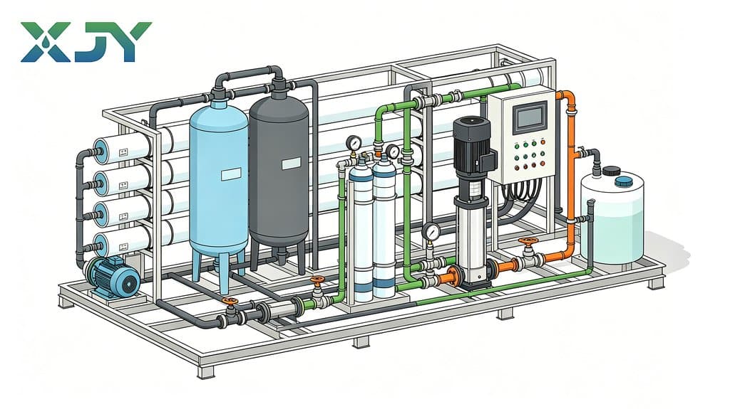 What TDS Level Can a Seawater RO System Remove? 2 xinjieyuan single stage seawater ro system
